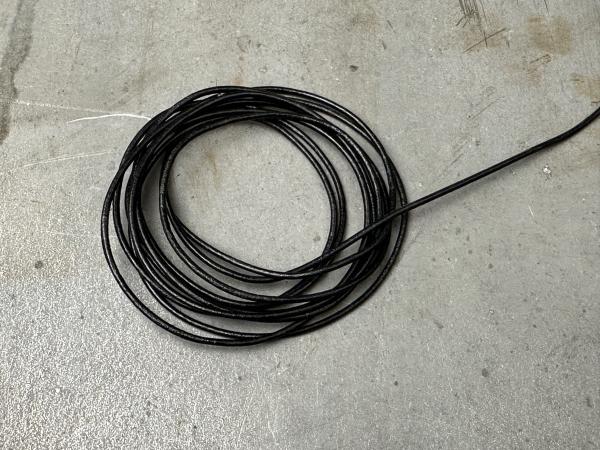 Lederschnur rund 3mm schwarz